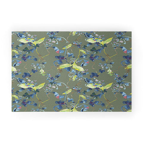 Rachelle Roberts Dandelion Floral Welcome Mat