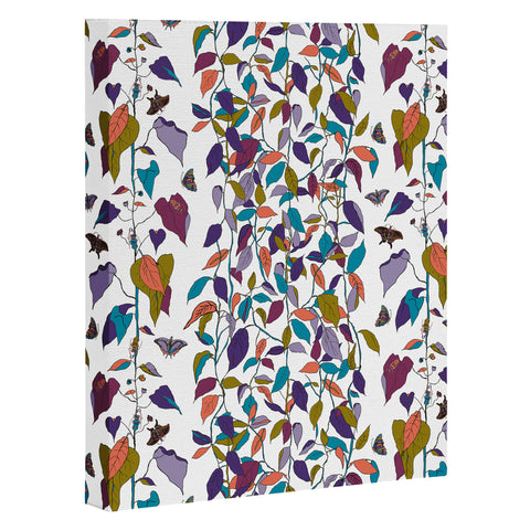 Rachelle Roberts Endless Vines White Art Canvas