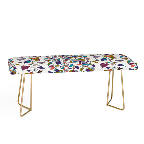 Rachelle Roberts Endless Vines White Bench