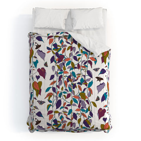 Rachelle Roberts Endless Vines White Comforter