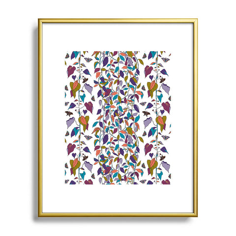 Rachelle Roberts Endless Vines White Metal Framed Art Print