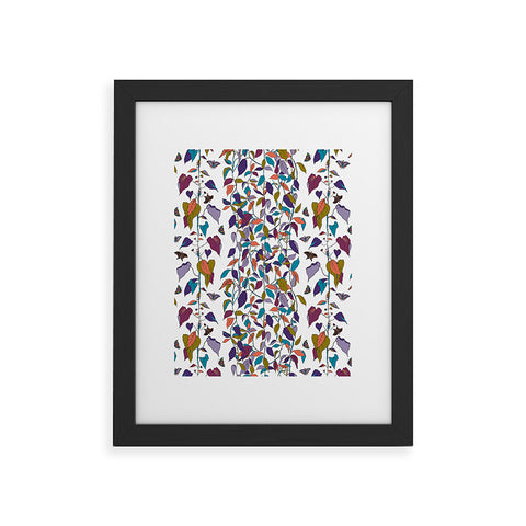 Rachelle Roberts Endless Vines White Framed Art Print