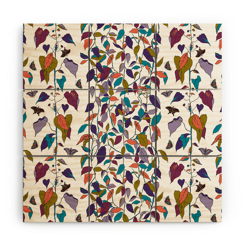 Rachelle Roberts Endless Vines White Wood Wall Mural