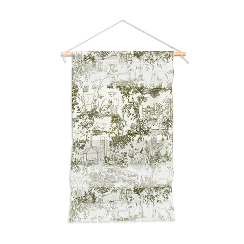 Rachelle Roberts Farm Land Toile In Vintage Green Wall Hanging Portrait