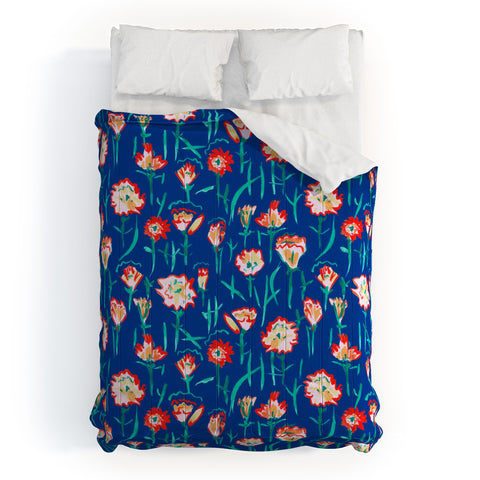 Rachelle Roberts Garden Flower Comforter