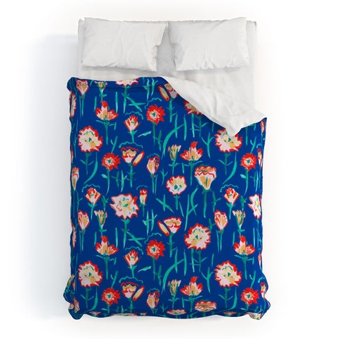 Rachelle Roberts Garden Flower Duvet Cover