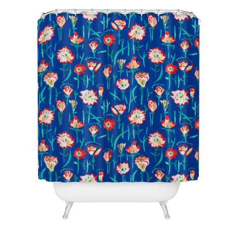 Rachelle Roberts Garden Flower Shower Curtain