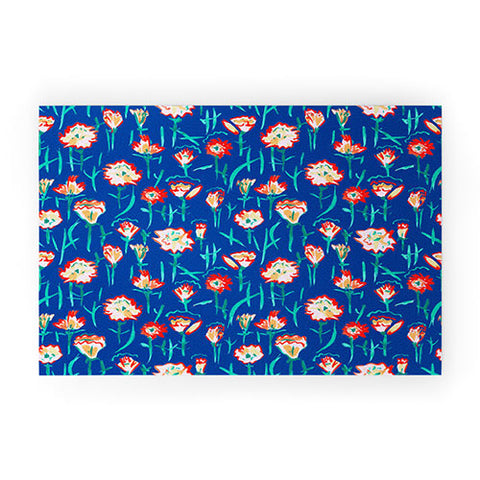 Rachelle Roberts Garden Flower Welcome Mat