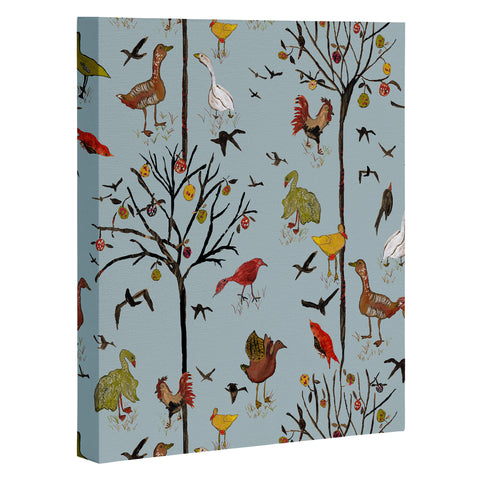 Rachelle Roberts Gathering Of The Webbed Feet Art Canvas