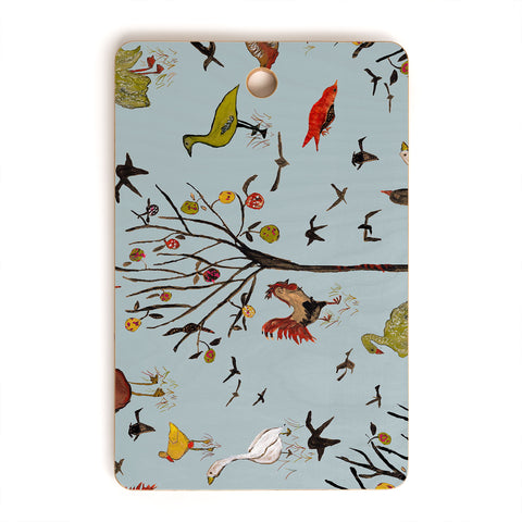 Rachelle Roberts Gathering Of The Webbed Feet Cutting Board Rectangle