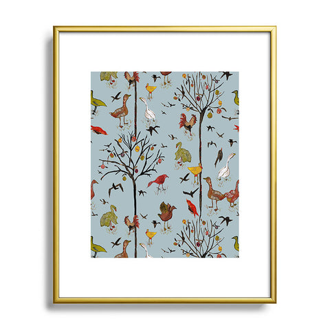 Rachelle Roberts Gathering Of The Webbed Feet Metal Framed Art Print