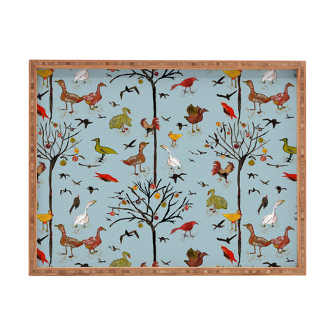 Rachelle Roberts Gathering Of The Webbed Feet Rectangular Tray