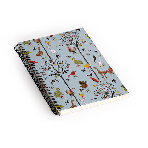 Rachelle Roberts Gathering Of The Webbed Feet Spiral Notebook