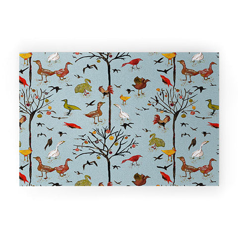 Rachelle Roberts Gathering Of The Webbed Feet Welcome Mat