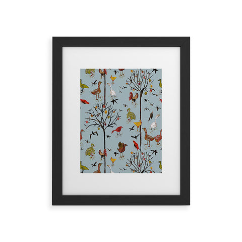 Rachelle Roberts Gathering Of The Webbed Feet Framed Art Print