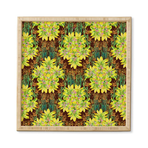 Rachelle Roberts Smoky Corn Field Framed Wall Art