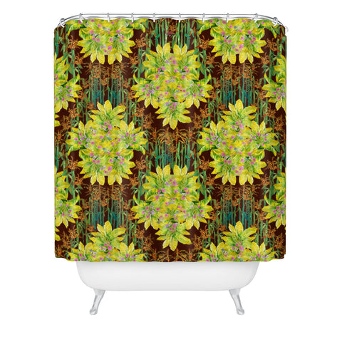 Rachelle Roberts Smoky Corn Field Shower Curtain