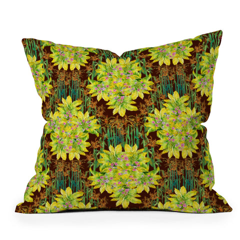 Rachelle Roberts Smoky Corn Field Throw Pillow