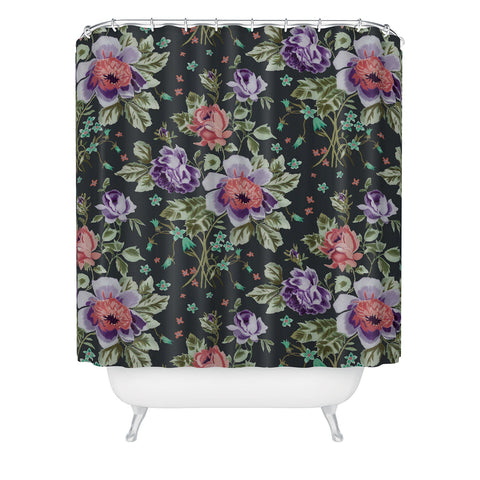Rachelle Roberts Spring Floral Shower Curtain