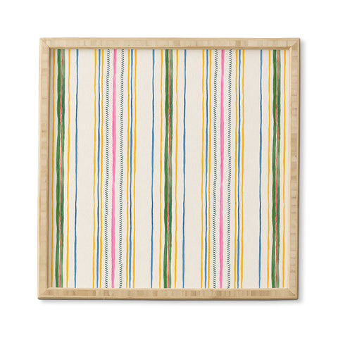 Rachelle Roberts Ticker Stripe Framed Wall Art