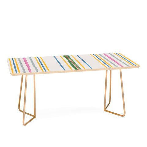 Rachelle Roberts Ticker Stripe Coffee Table