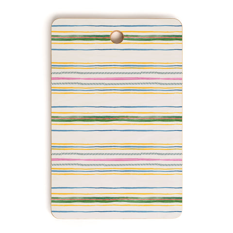 Rachelle Roberts Ticker Stripe Cutting Board Rectangle