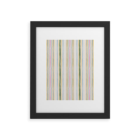 Rachelle Roberts Ticker Stripe Framed Art Print