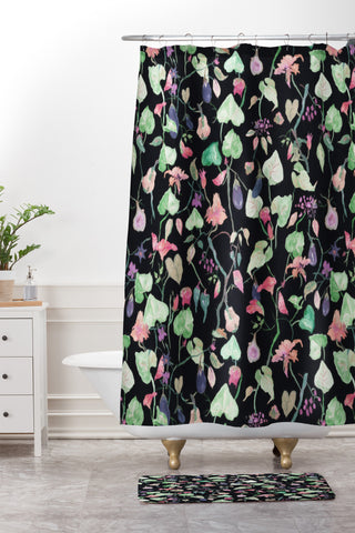 Rachelle Roberts Twilight Picnic Shower Curtain And Mat