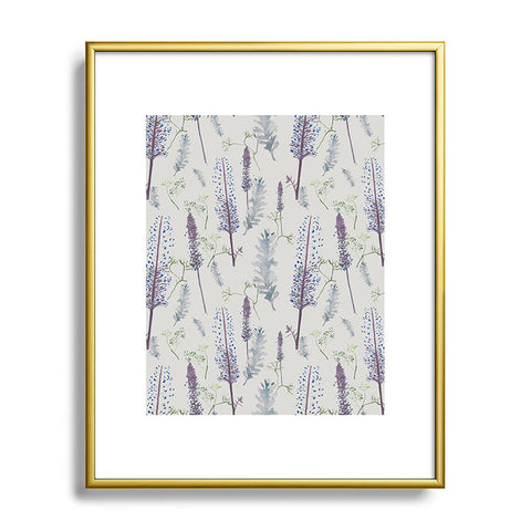 Rachelle Roberts Winter Pinecone Metal Framed Art Print