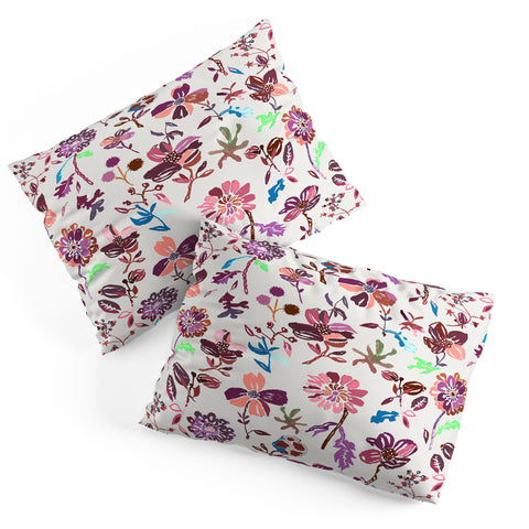 Rachelle Roberts Zinnia Folk Floral Pillow Shams