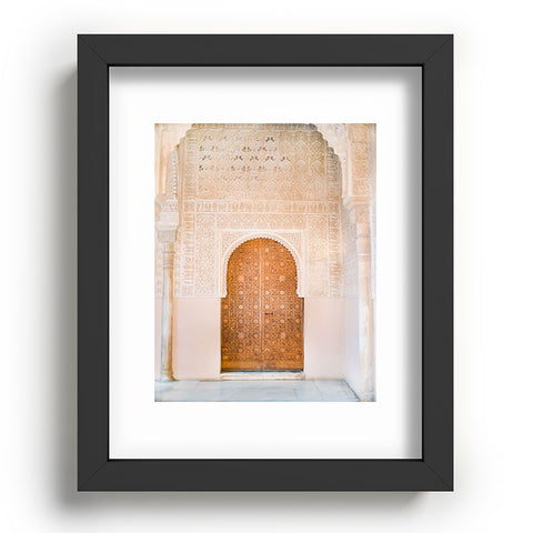 raisazwart Alhambra door Granada Spain Recessed Framing Rectangle