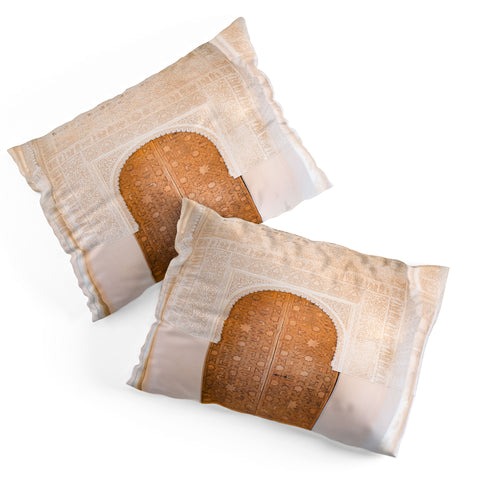 raisazwart Alhambra door Granada Spain Pillow Shams