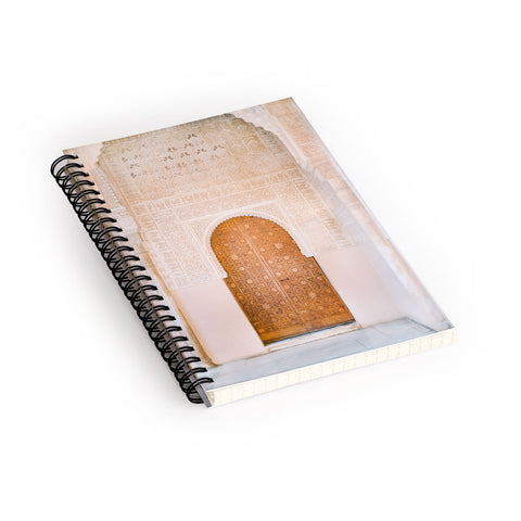 raisazwart Alhambra door Granada Spain Spiral Notebook