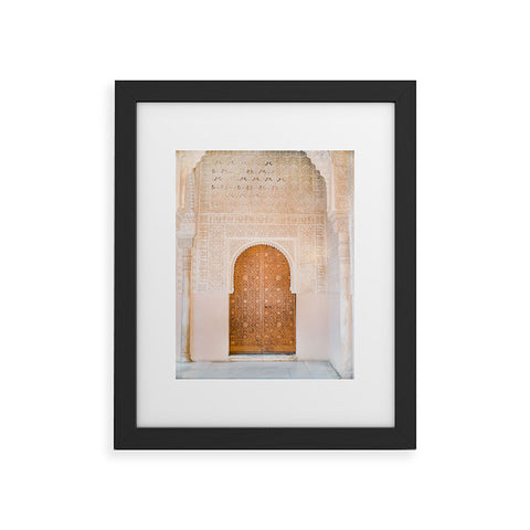 raisazwart Alhambra door Granada Spain Framed Art Print