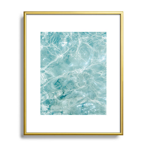 raisazwart Clear blue water Colorful ocean Metal Framed Art Print