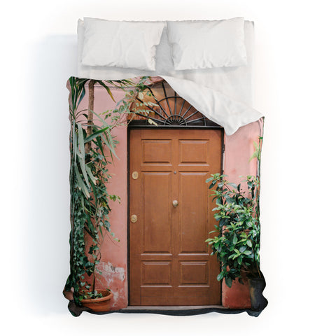 raisazwart Front door of Rome Duvet Cover