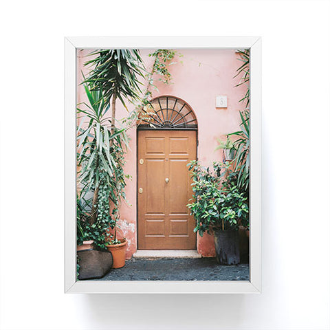 raisazwart Front door of Rome Framed Mini Art Print