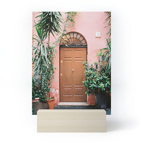 raisazwart Front door of Rome Mini Art Print