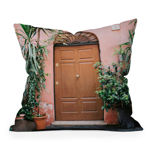 raisazwart Front door of Rome Throw Pillow
