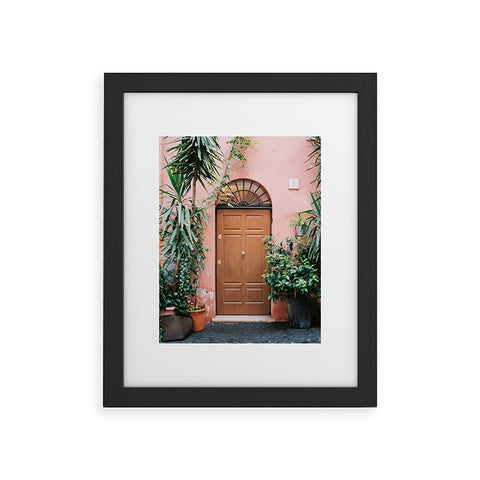 raisazwart Front door of Rome Framed Art Print