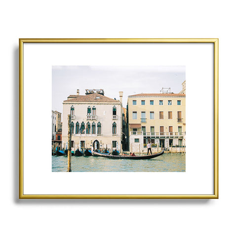 raisazwart Gondola in the canals of Venice Metal Framed Art Print