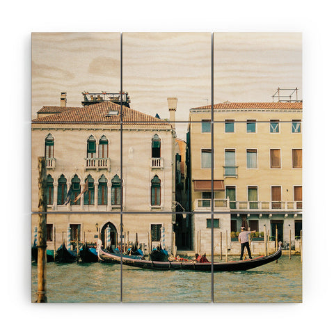 raisazwart Gondola in the canals of Venice Wood Wall Mural