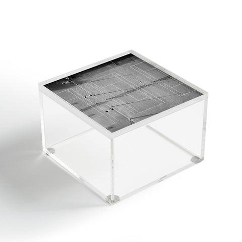 raisazwart Grey tennis court at sunrise Acrylic Box