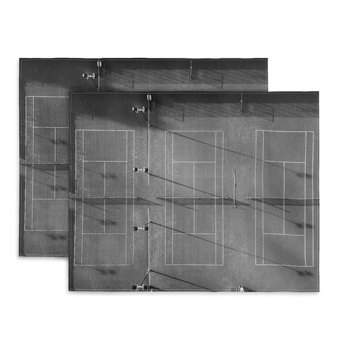 raisazwart Grey tennis court at sunrise Placemat
