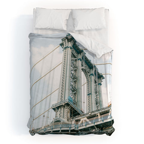 raisazwart Manhattan bridge New York City Duvet Cover