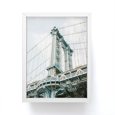 raisazwart Manhattan bridge New York City Framed Mini Art Print