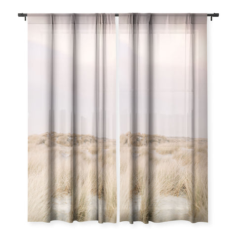 raisazwart Pastel coastal sky Ameland island Sheer Non Repeat