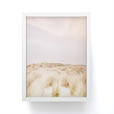 raisazwart Pastel coastal sky Ameland island Framed Mini Art Print