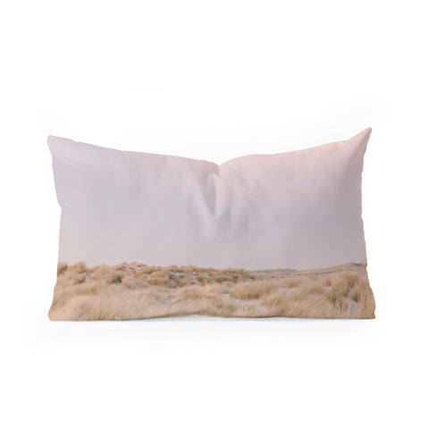 raisazwart Pastel coastal sky Ameland island Oblong Throw Pillow