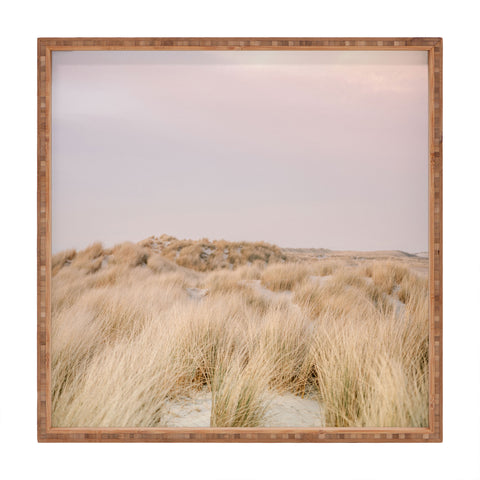 raisazwart Pastel coastal sky Ameland island Square Tray